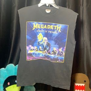 Megadeth Rust in Peace Cut-off sleeve T-shirt (M)
